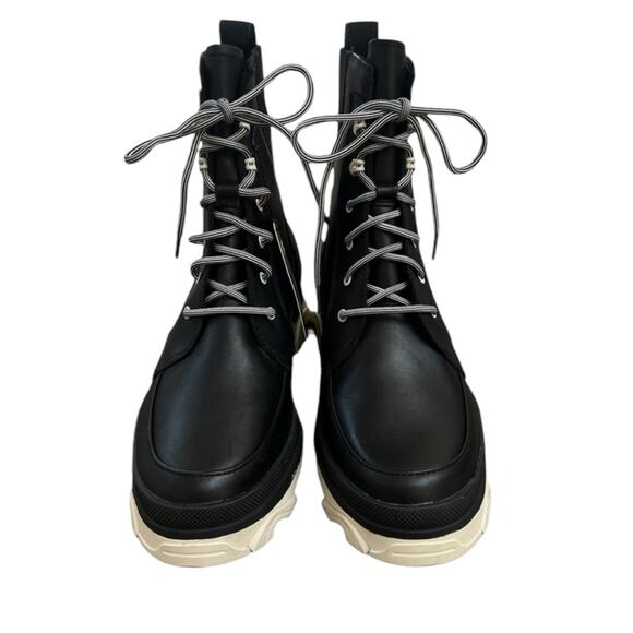 NWOT Sorel Brex Lace Up Winter Boot Black/Chalk – Sz 10 - Picture 5 of 10
